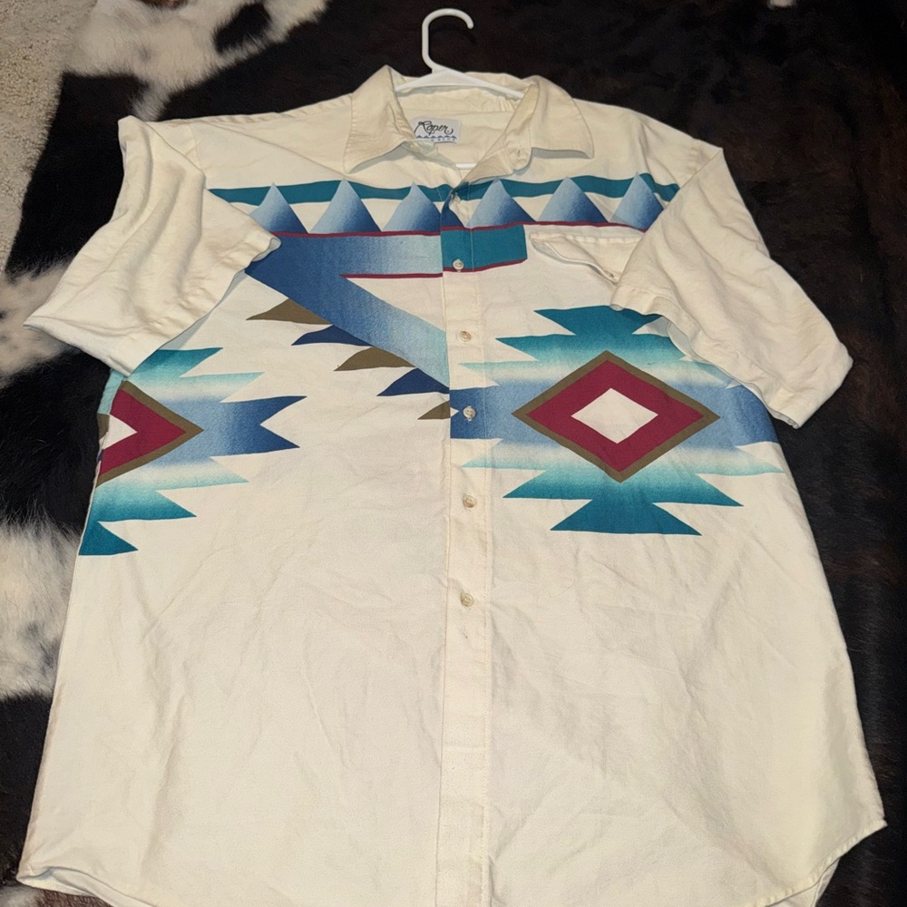 Vintage Patterned Men's Shirt